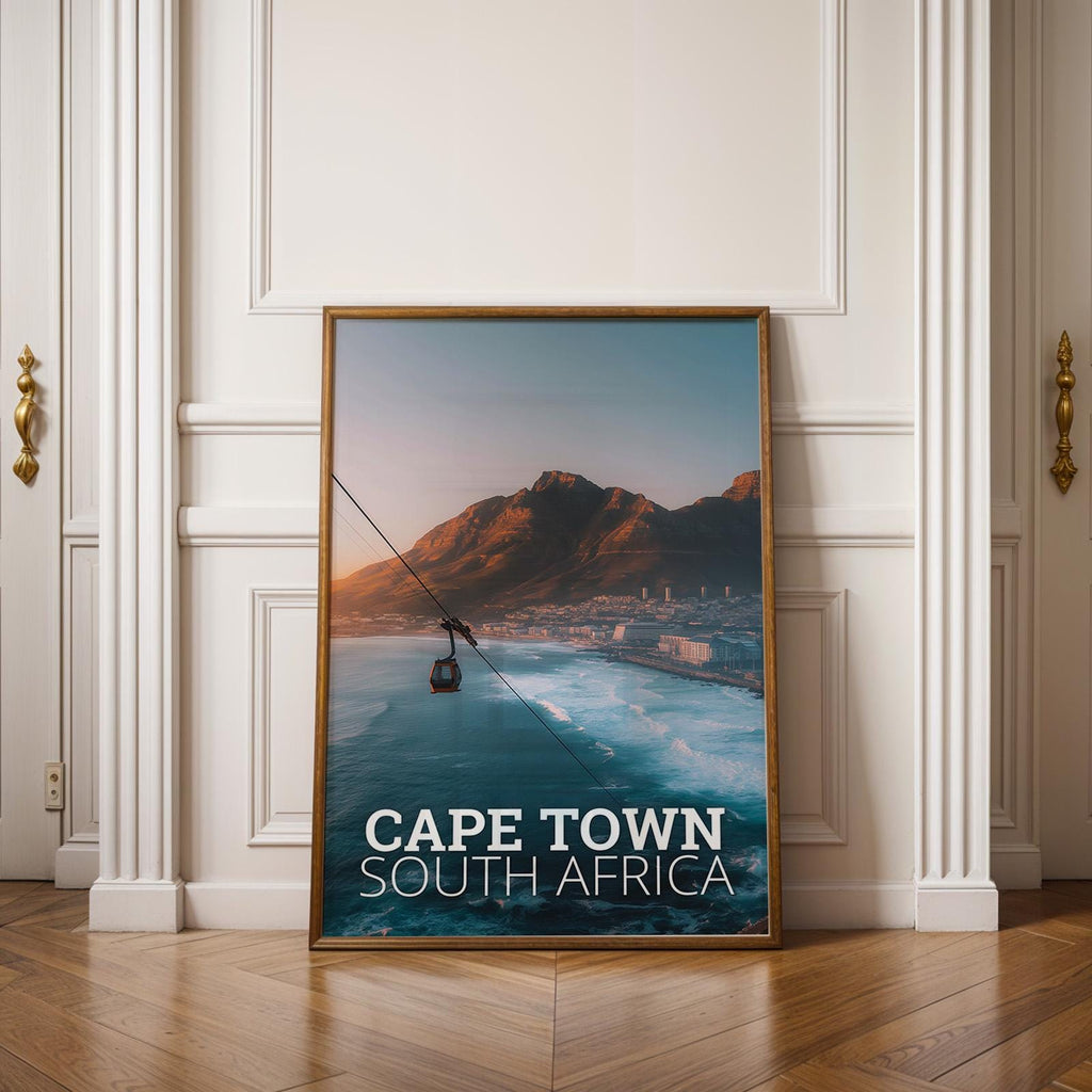 Cape Town Table Mountain Print: South Africa Landscape Art (Digital Download)