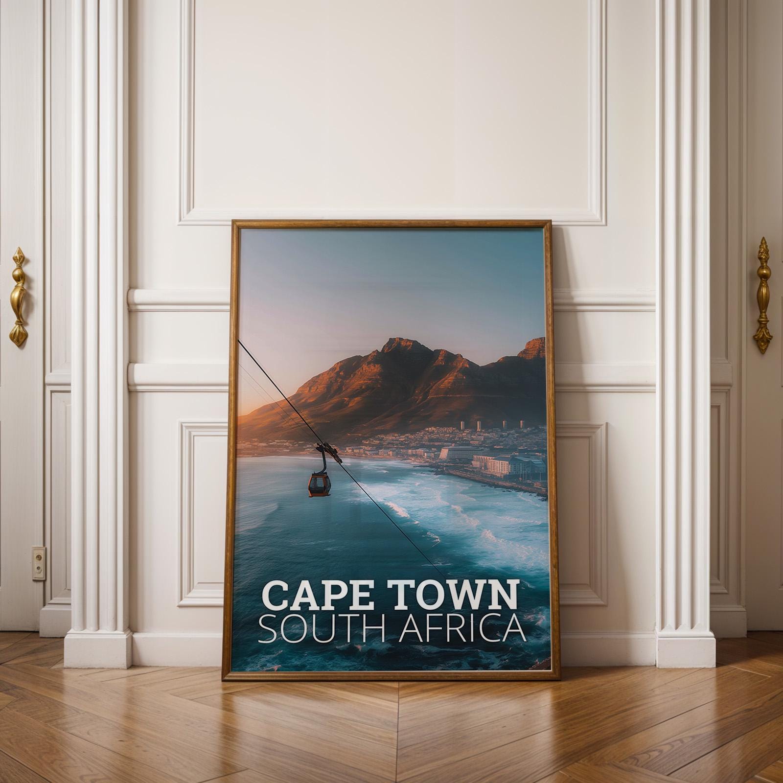 Cape Town Table Mountain Print: South Africa Landscape Art (Digital Download)