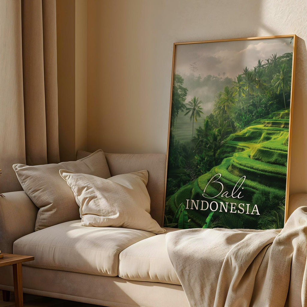 Bali Rice Terraces Print: Ubud Landscape Wall Art (Digital Download)