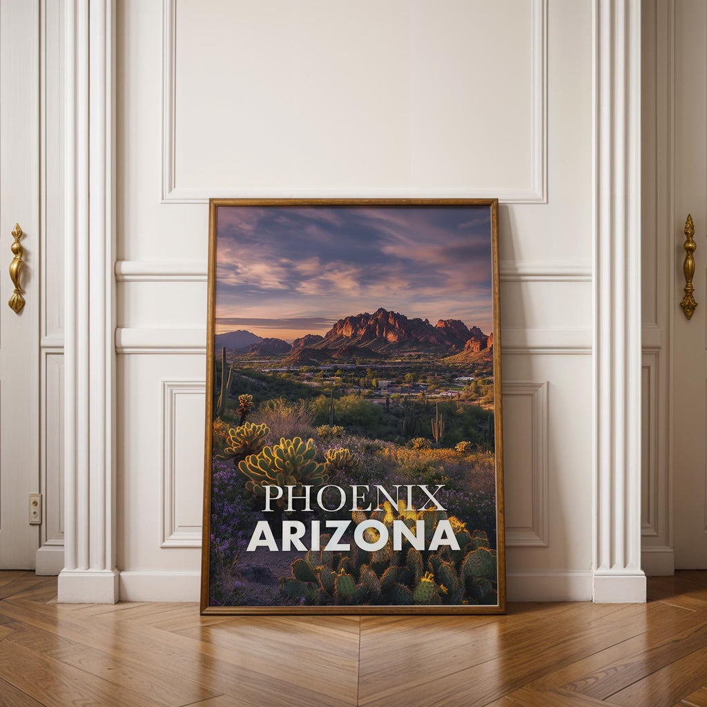 Phoenix Arizona Camelback Mountain Print: Desert Landscape Wall Art (Digital Download)