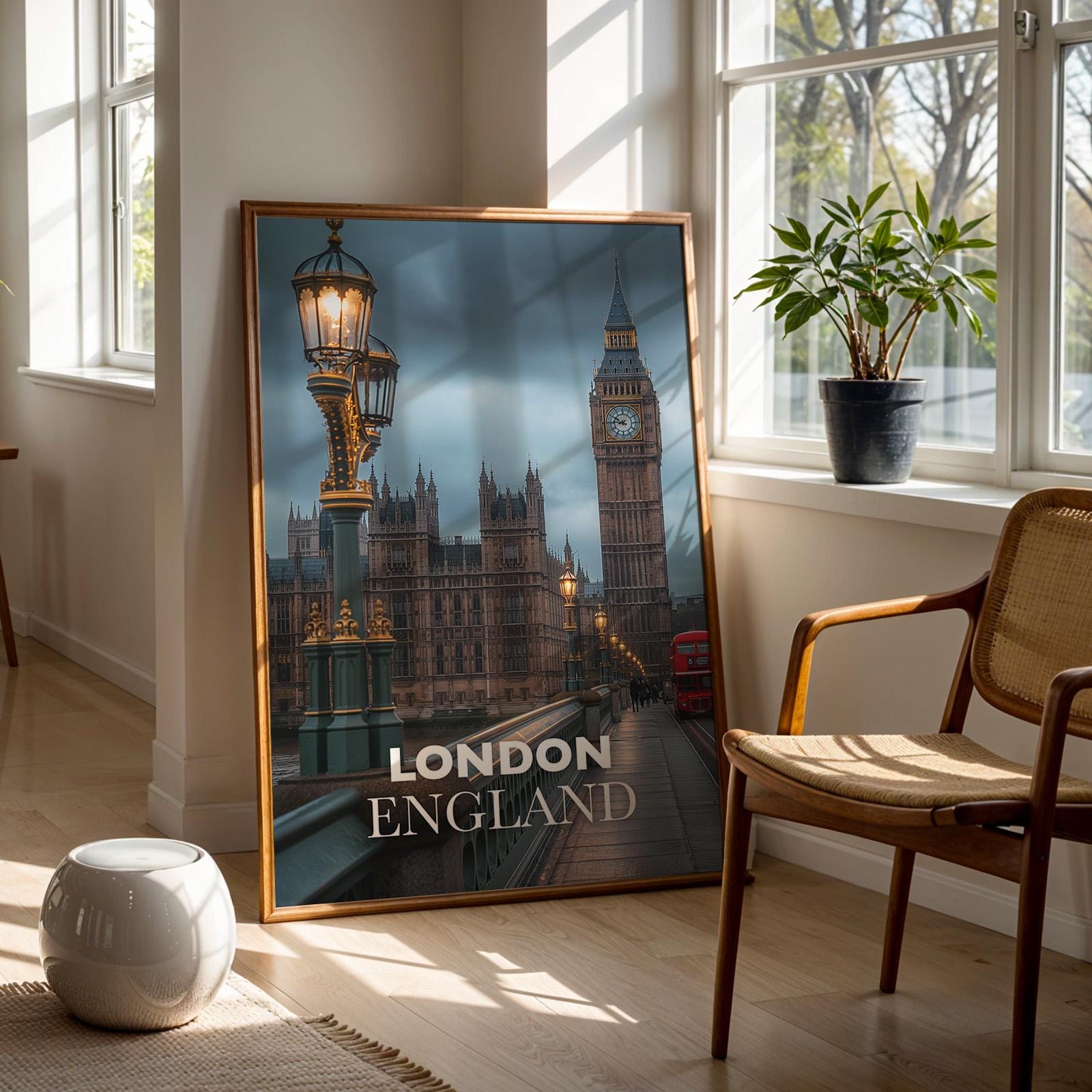 Europe Cityscape Prints: London, Rome, Madrid Gallery Wall Set (Digital Downloadable, Printable)