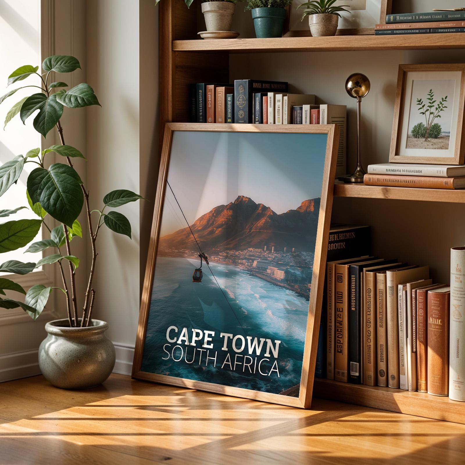 Cape Town Table Mountain Print: South Africa Landscape Art (Digital Download)