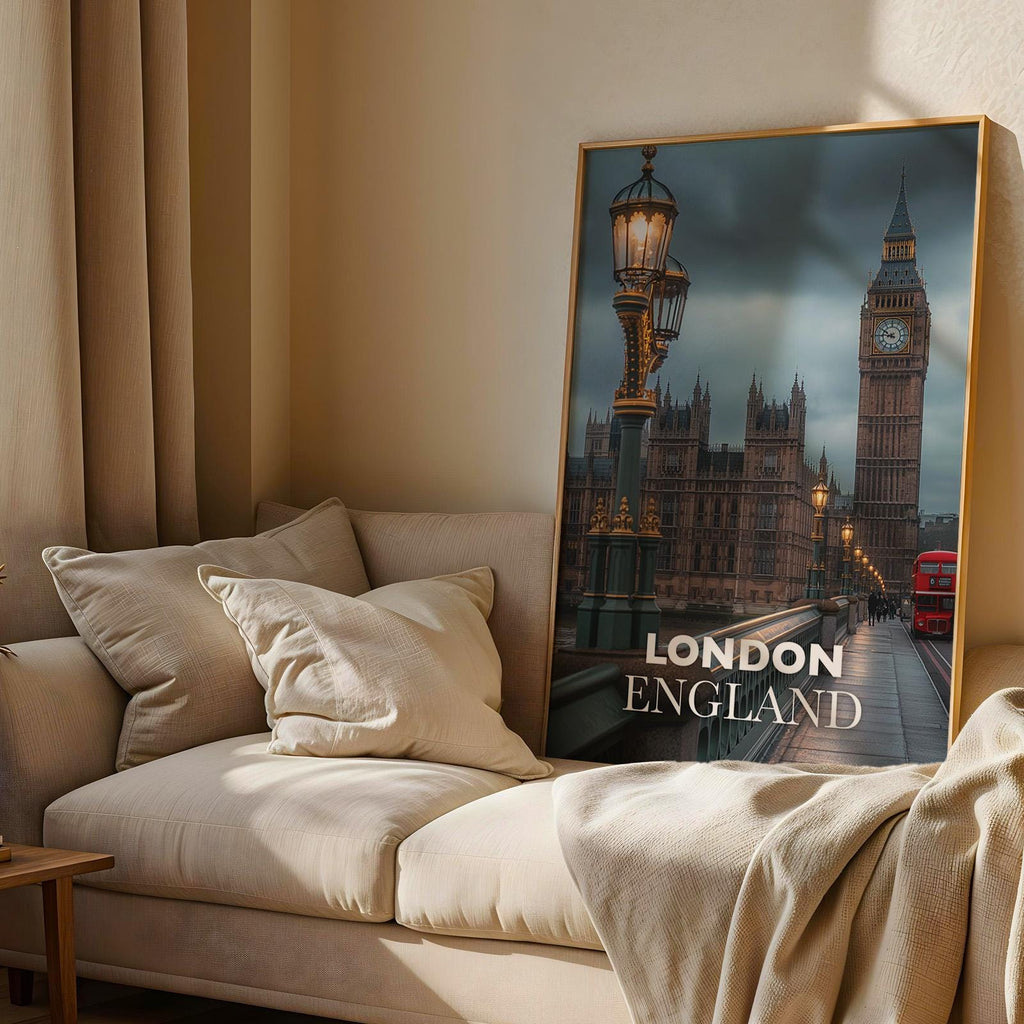 London Big Ben Print: Vibrant UK Cityscape Wall Art (Digital Download
