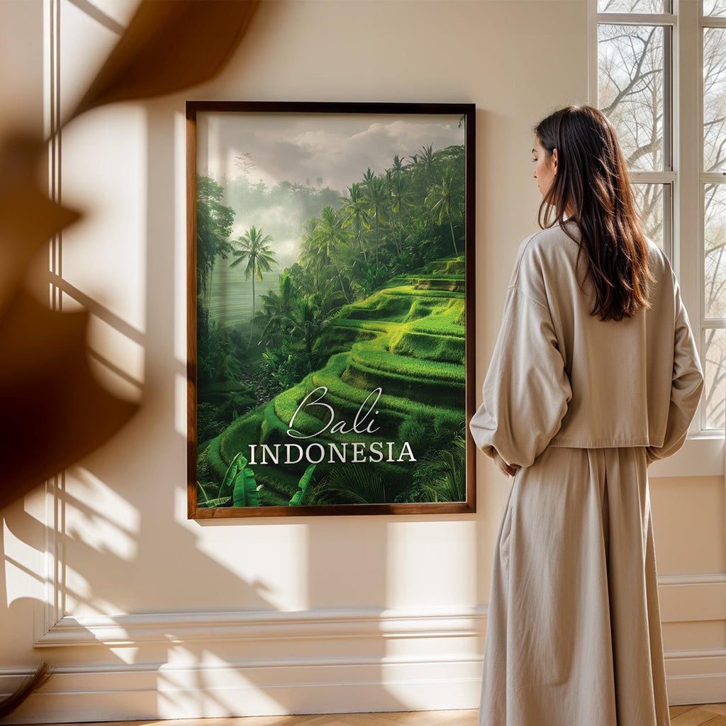 Bali Rice Terraces Print: Ubud Landscape Wall Art (Digital Download)