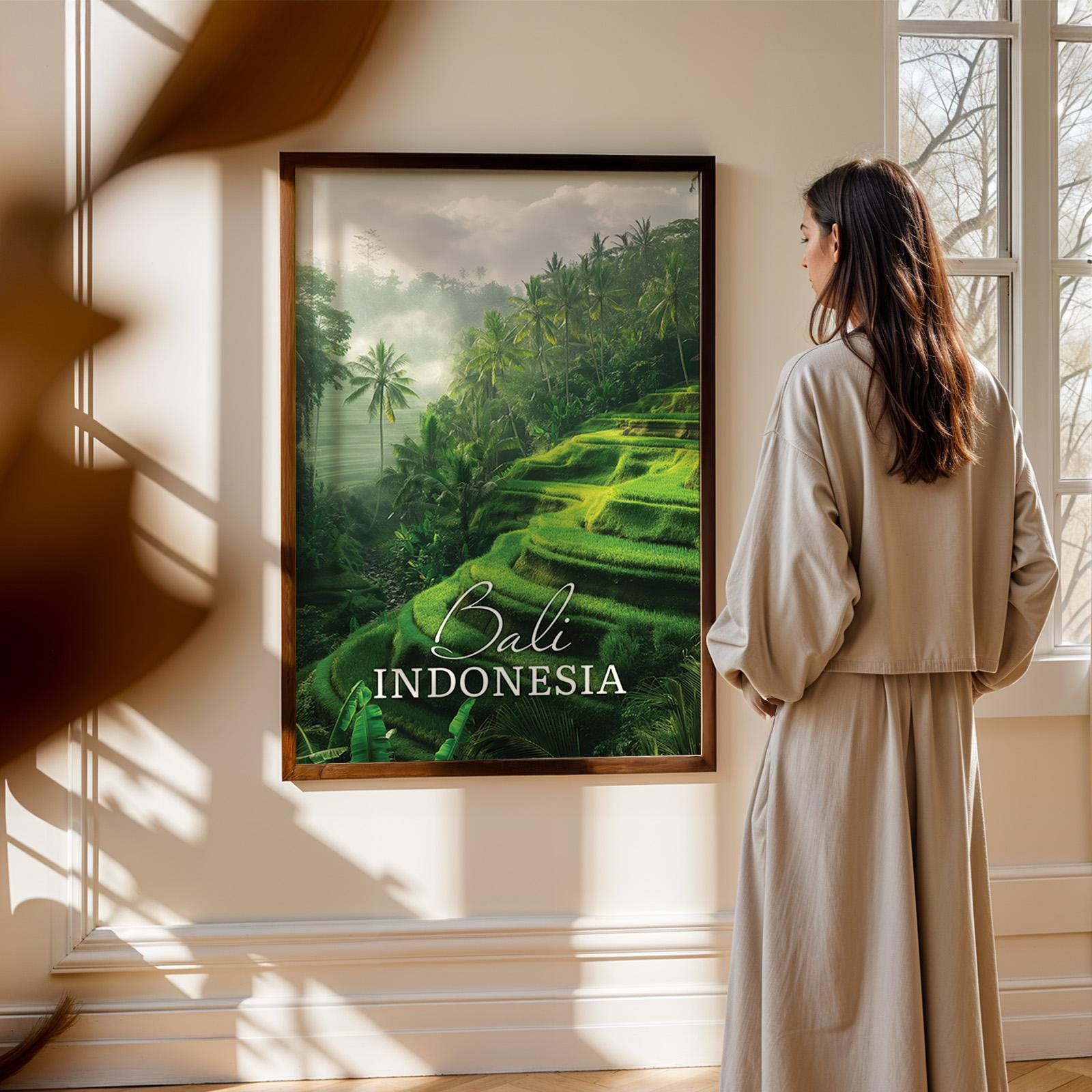 Bali Rice Terraces Print: Ubud Landscape Wall Art (Digital Download)