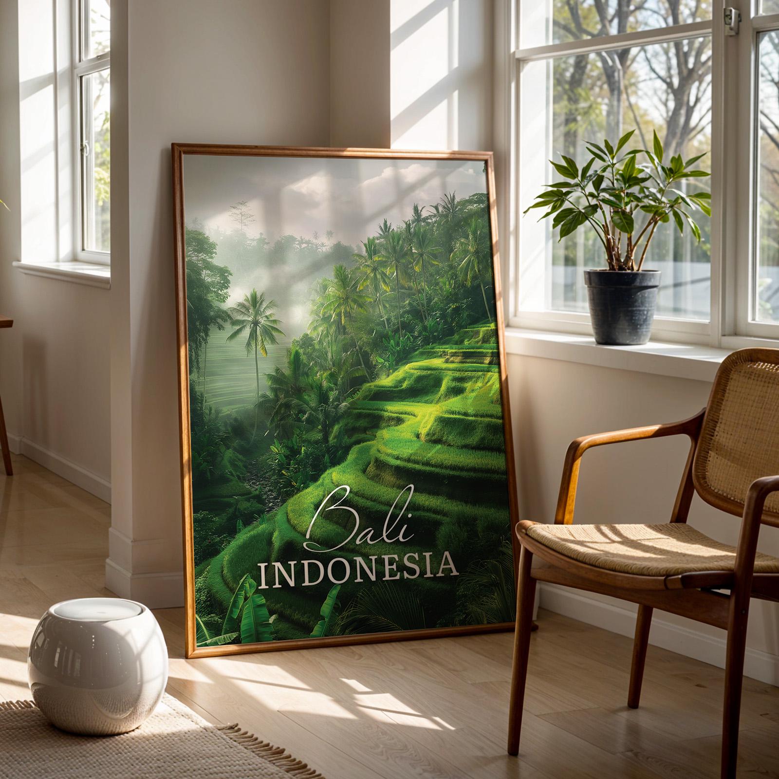 Bali Rice Terraces Print: Ubud Landscape Wall Art (Digital Download)