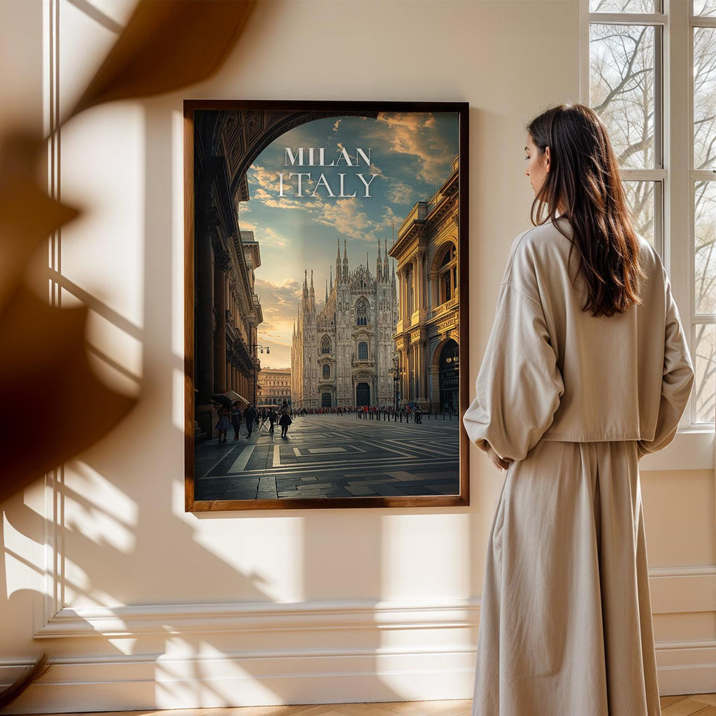 Milan Duomo Print: Vibrant Italy Cityscape Wall Art (Digital Download)