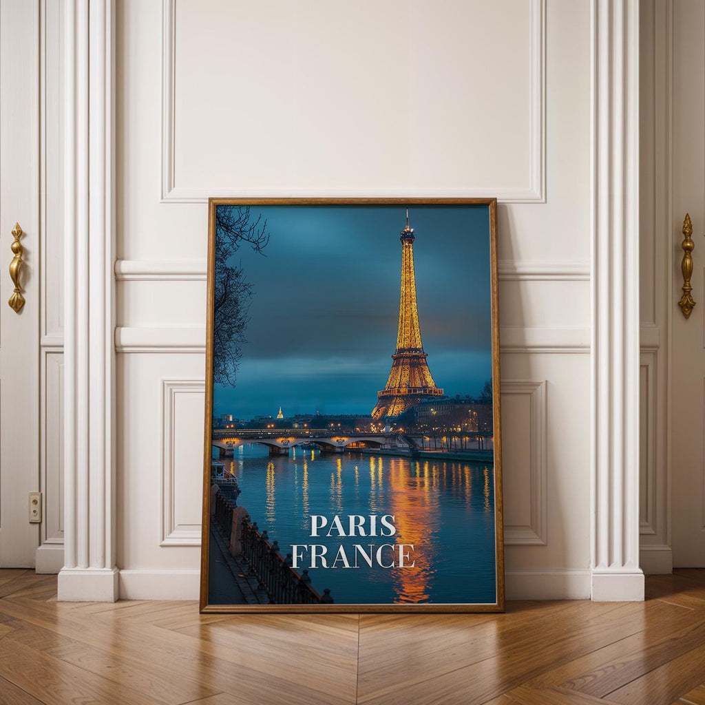 Eiffel Tower Paris Print: Vibrant France Cityscape Wall Art (Digital Download)