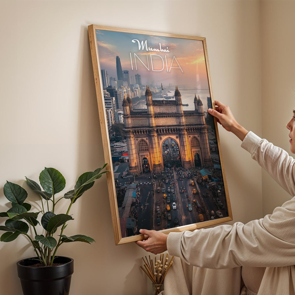 Mumbai Sunset Print: India Gateway Cityscape Wall Art (Digital Download)