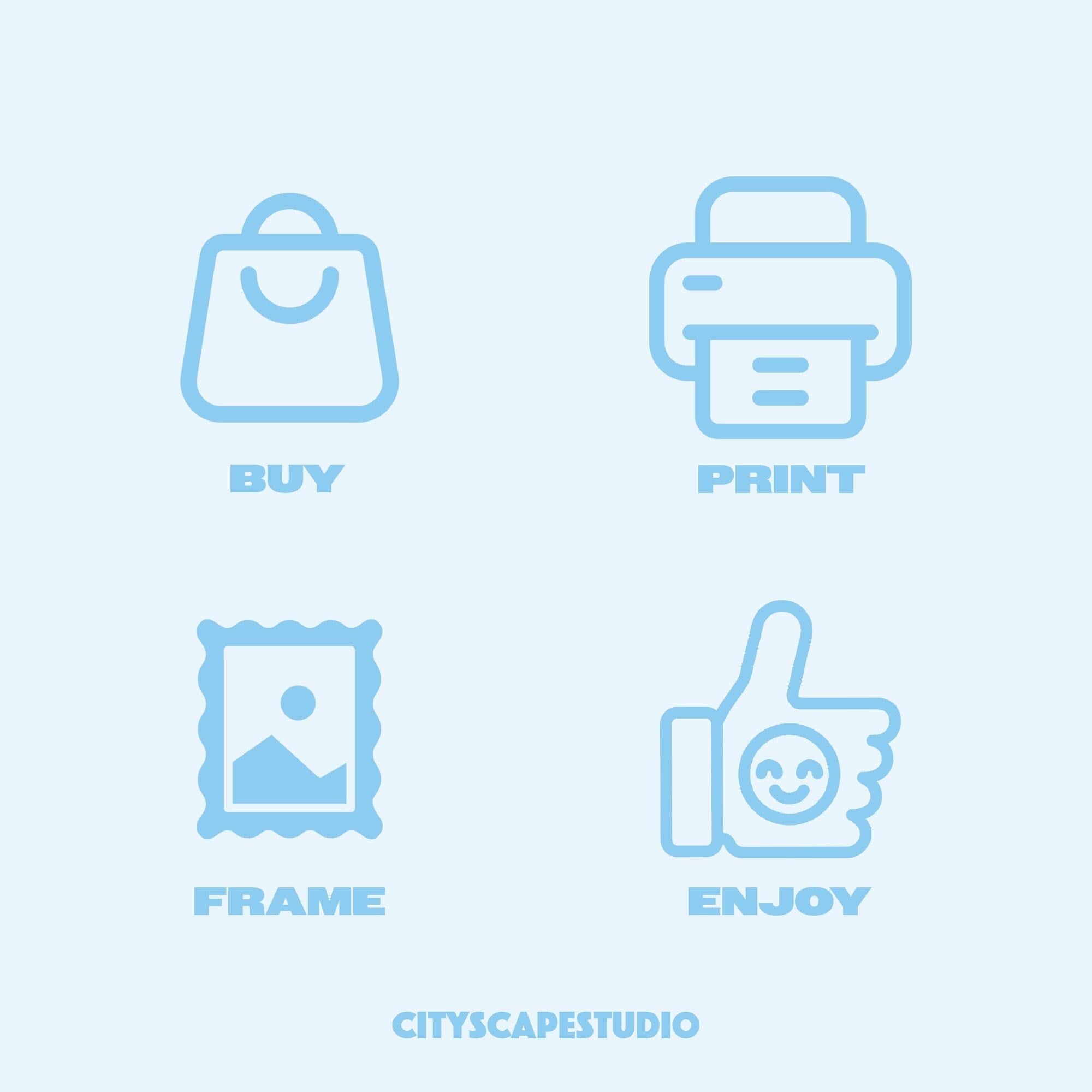 Europe Cityscape Prints: London, Rome, Madrid Gallery Wall Set (Digital Downloadable, Printable)