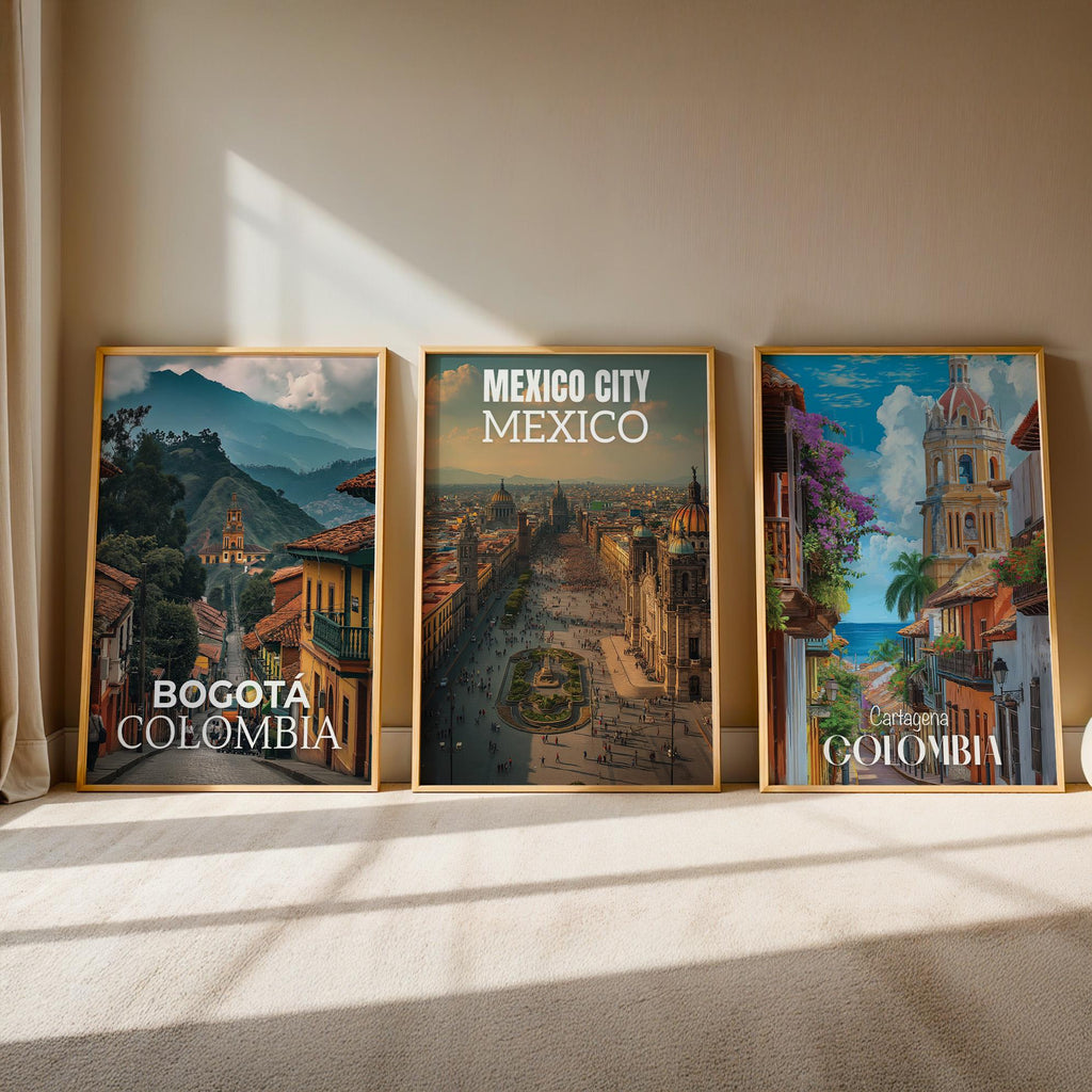 Latin America Cityscape Prints: Custom Gallery Wall Art (Digital Download Bundle)
