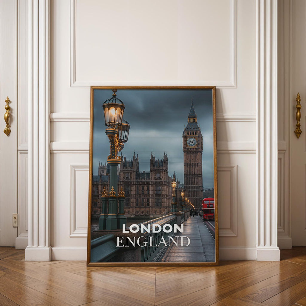 London Big Ben Print: Vibrant UK Cityscape Wall Art (Digital Download