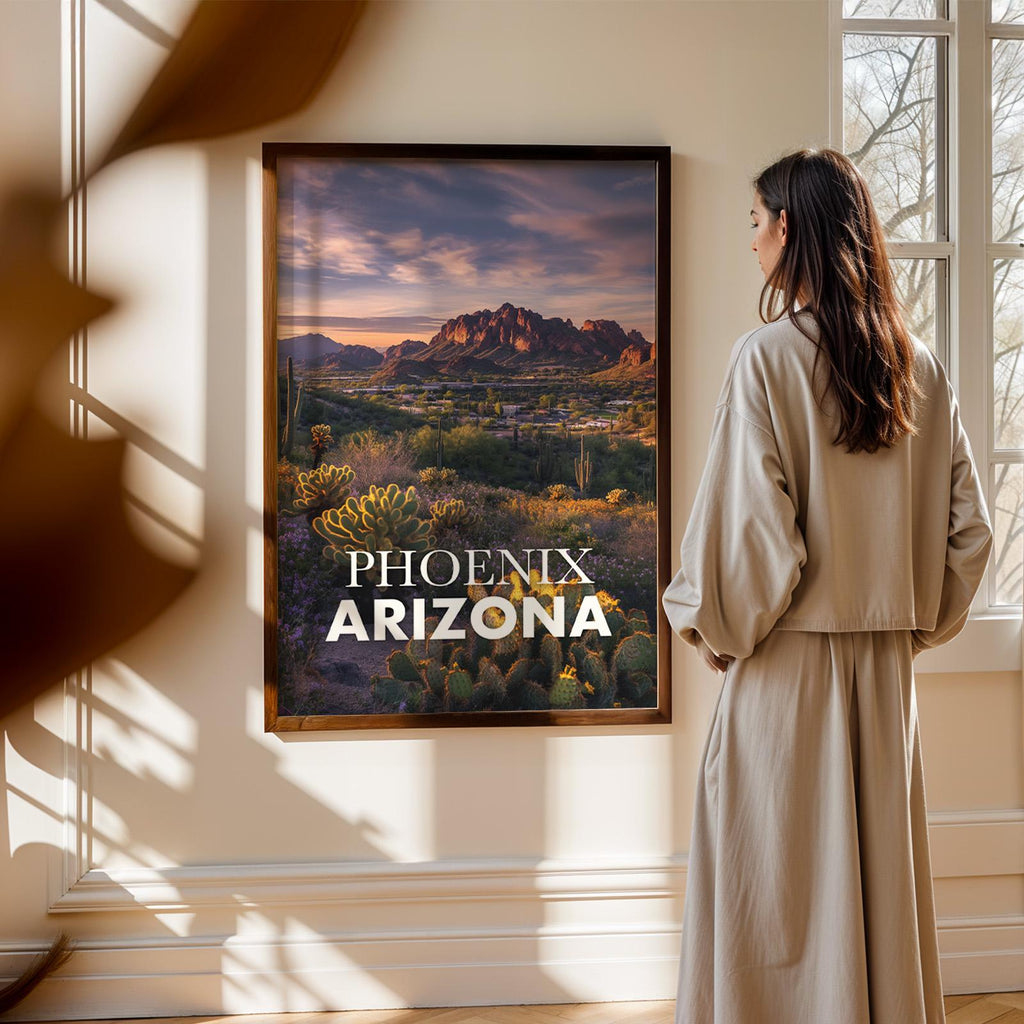 Phoenix Arizona Camelback Mountain Print: Desert Landscape Wall Art (Digital Download)