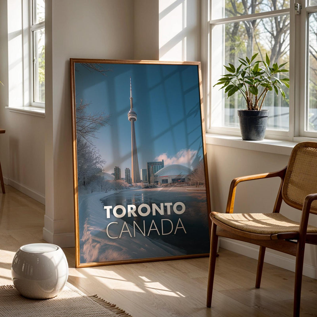 Toronto Cityscape Print: CN Tower, Harbourfront (Digital Download)
