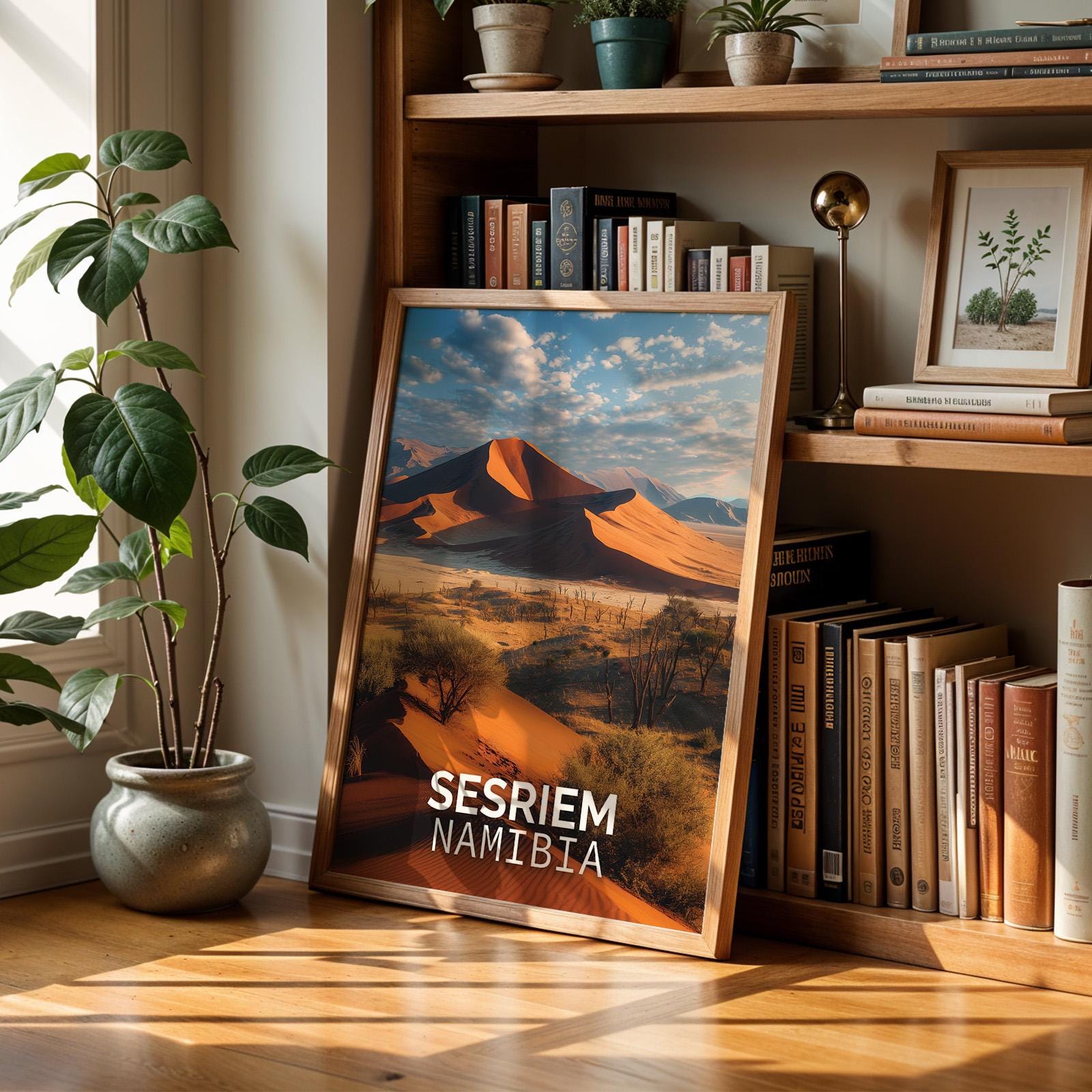 Namibia Sossusvlei Dunes Print: Vibrant African Landscape Wall Art (Digital Download)