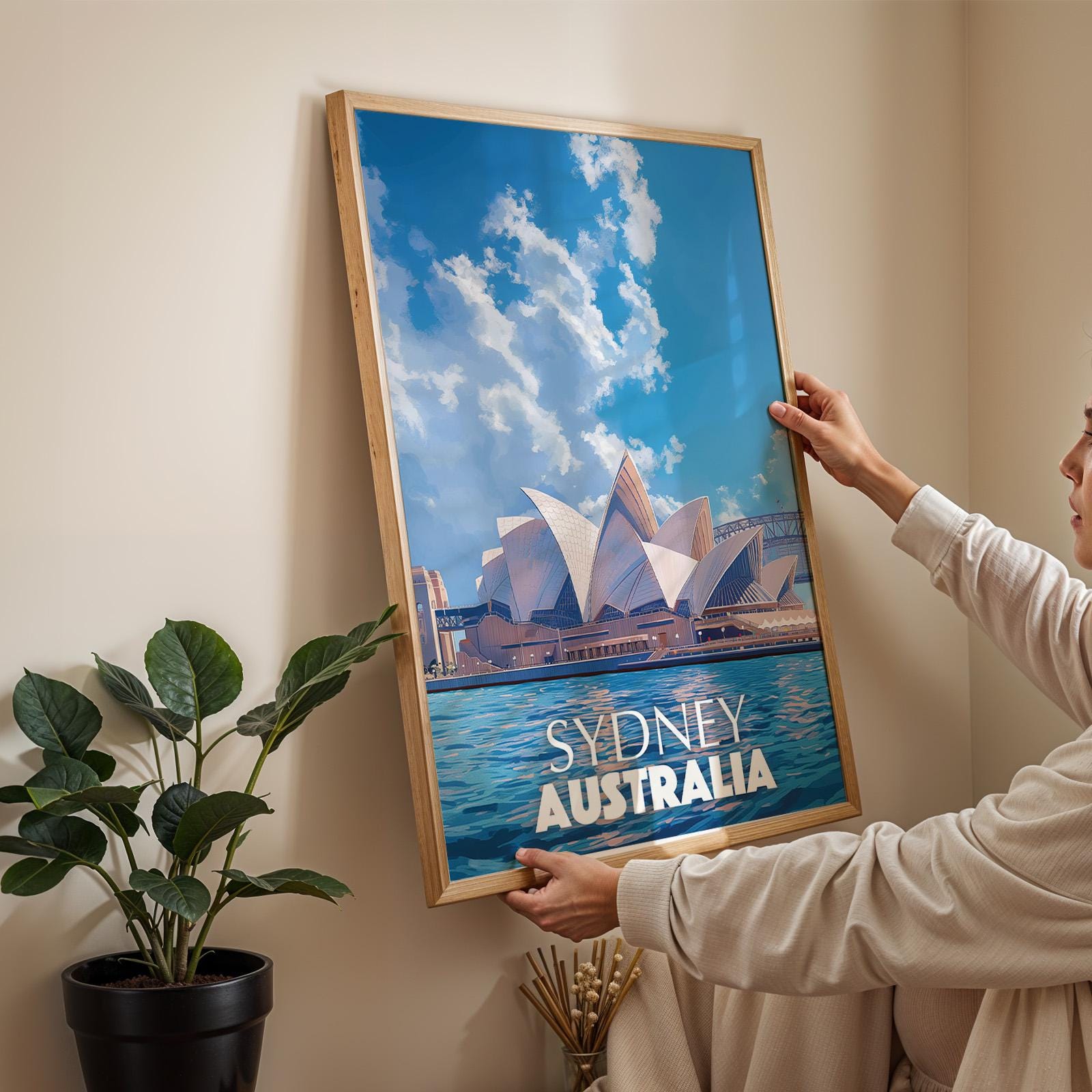 Sydney Opera House Print: Vibrant Australia Harbor Wall Art (Digital Download)