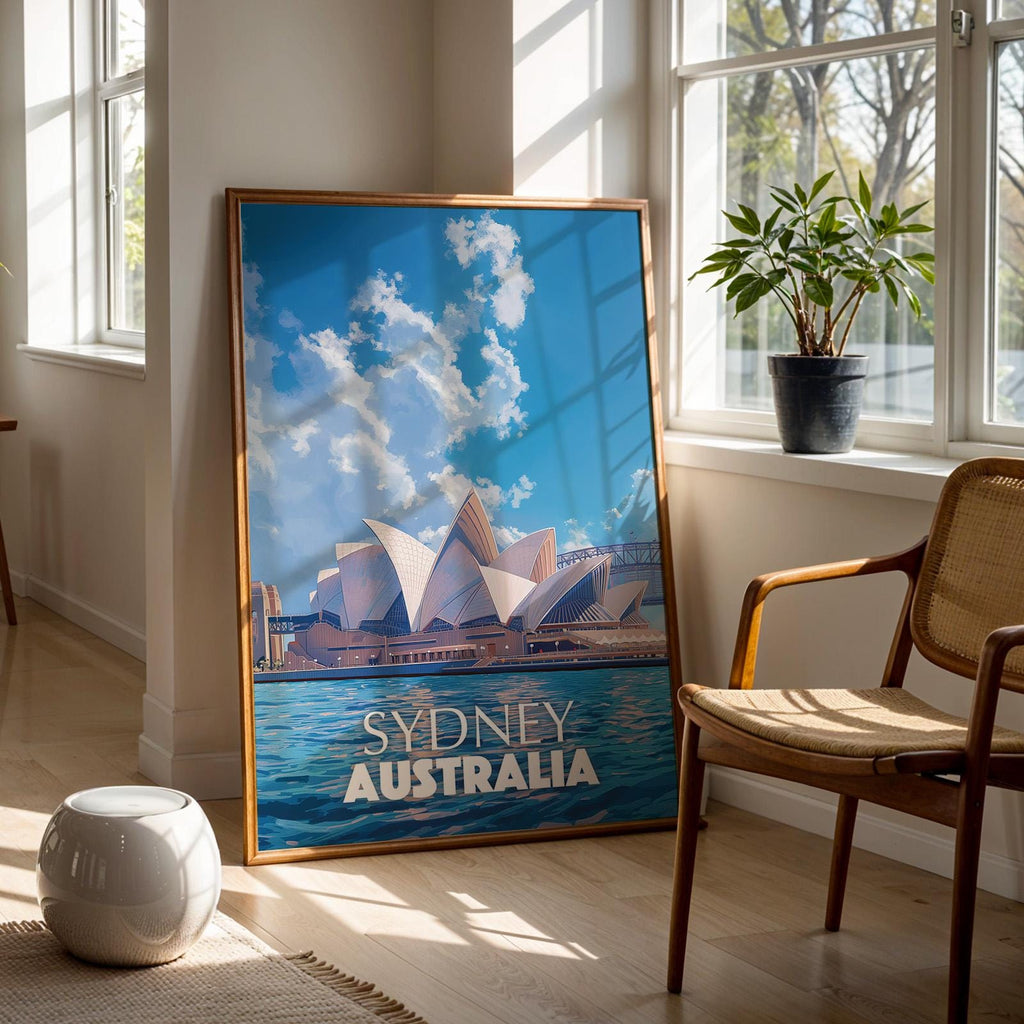 Sydney Opera House Print: Vibrant Australia Harbor Wall Art (Digital Download)