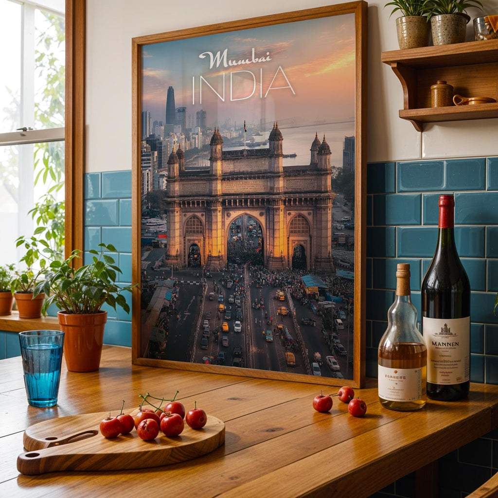 Mumbai Sunset Print: India Gateway Cityscape Wall Art (Digital Download)