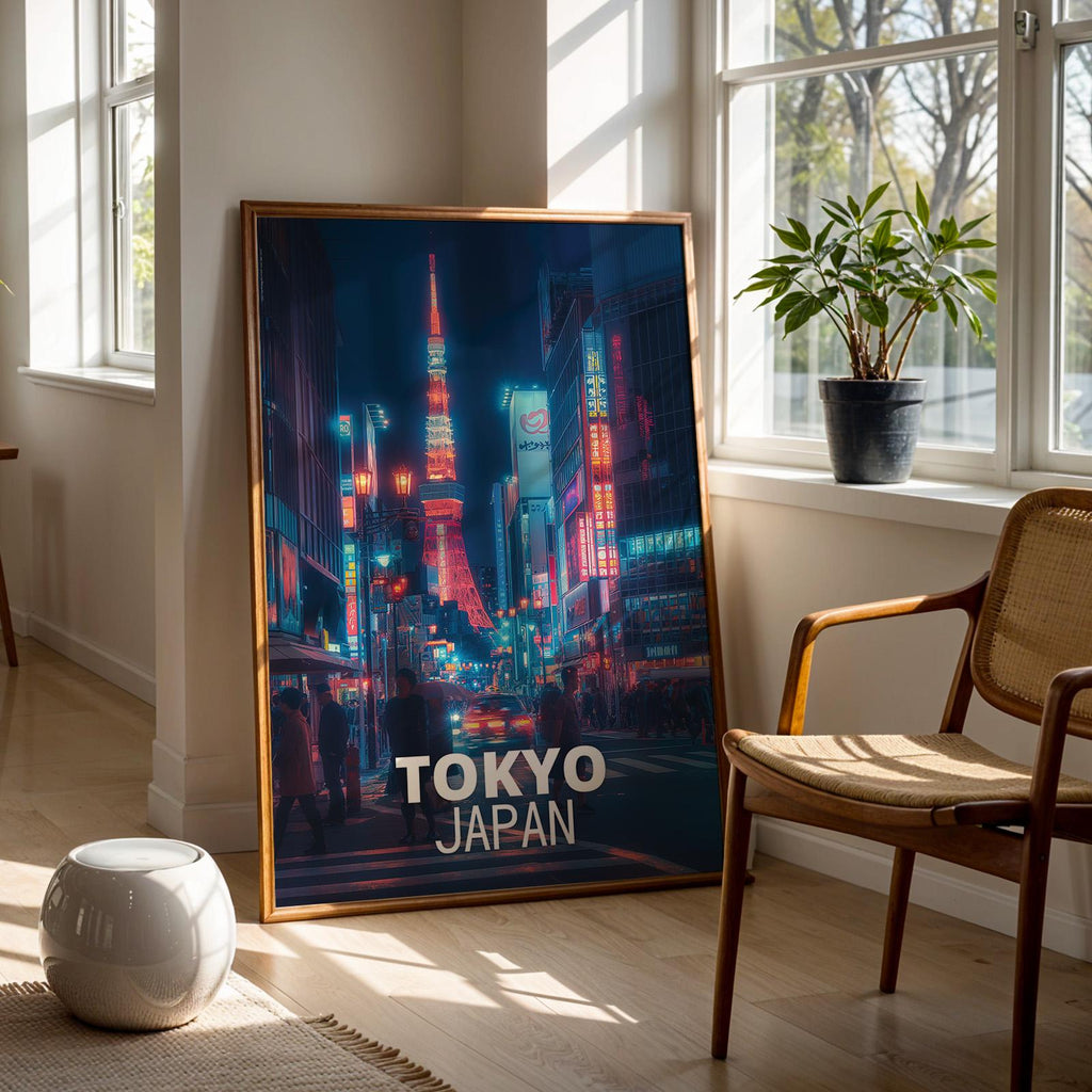 Asia Cityscape Wall Art Print Set: Tokyo, Singapore, Hong Kong (Digital Downloadable, Printable)