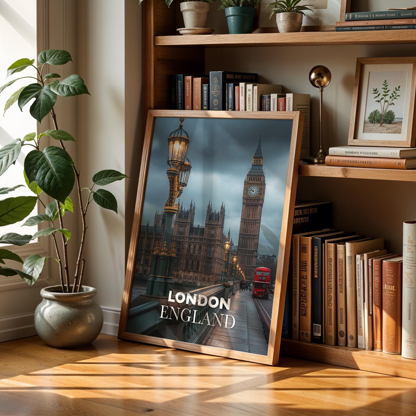 London Big Ben Print: Vibrant UK Cityscape Wall Art (Digital Download