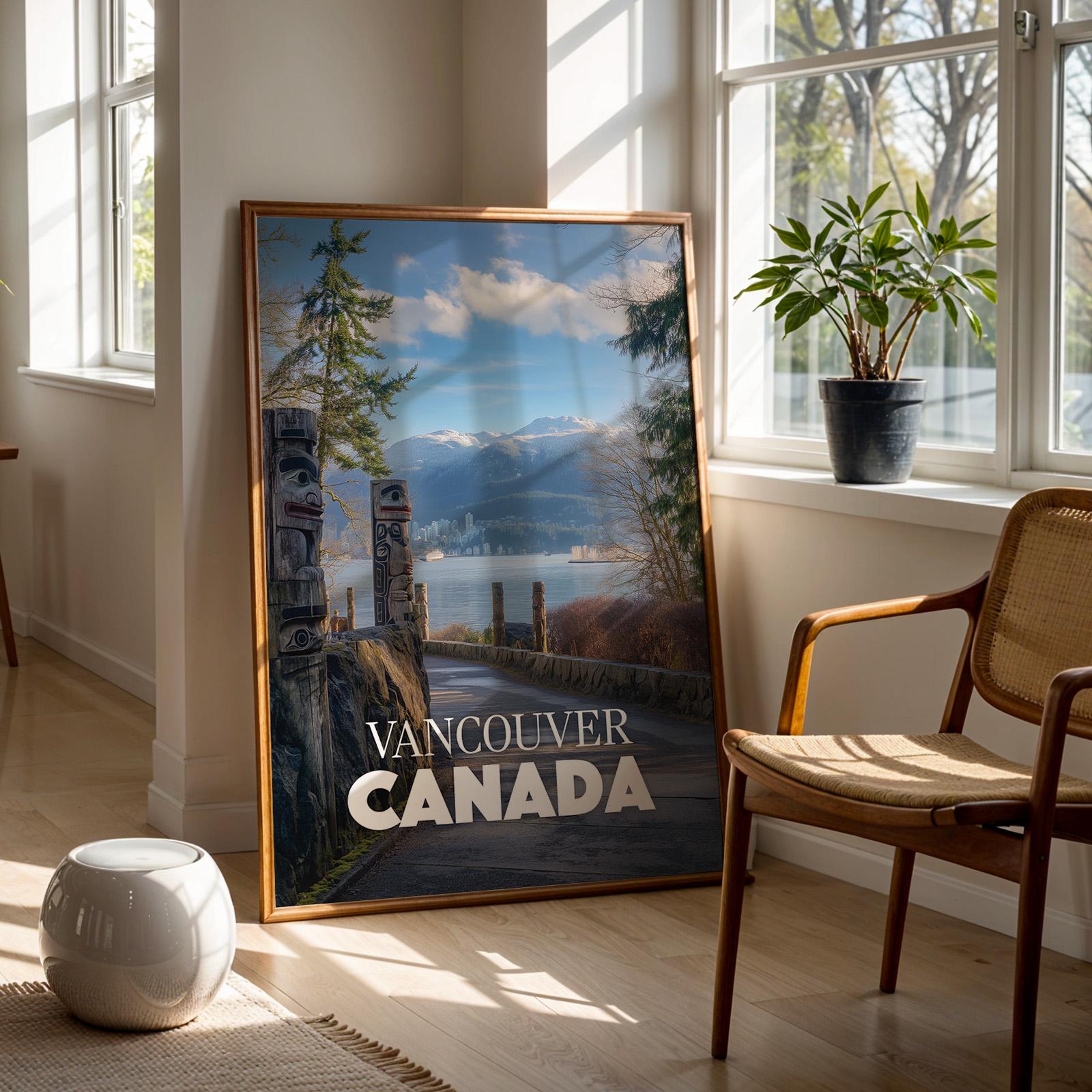 Vancouver Stanley Park Print: Vibrant Canada Cityscape Wall Art (Digital Download)