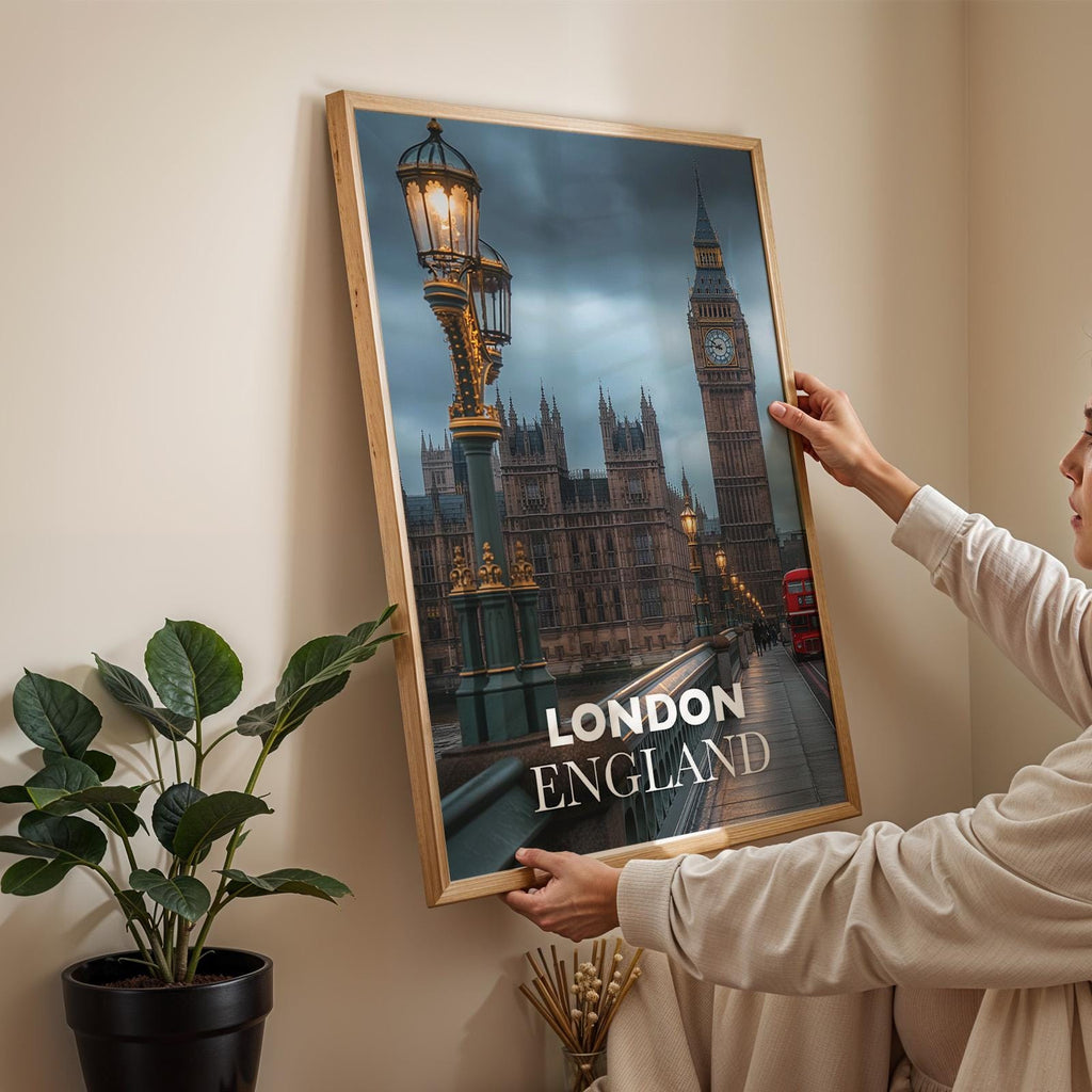 London Big Ben Print: Vibrant UK Cityscape Wall Art (Digital Download