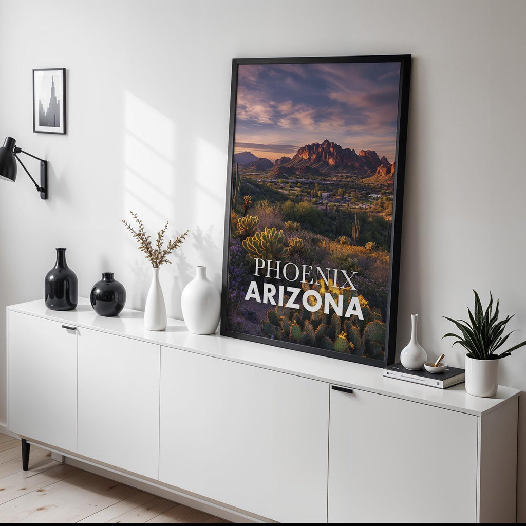 Phoenix Arizona Camelback Mountain Print: Desert Landscape Wall Art (Digital Download)