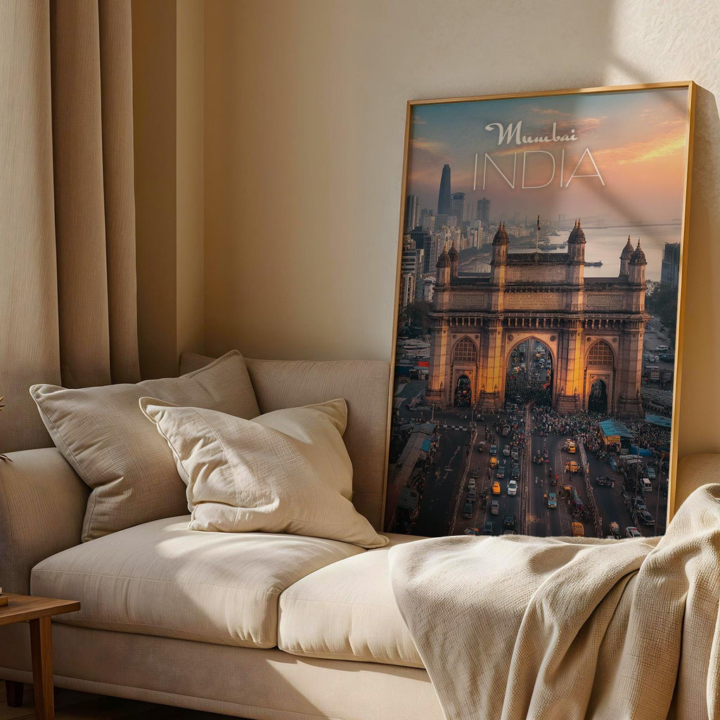 Mumbai Sunset Print: India Gateway Cityscape Wall Art (Digital Download)
