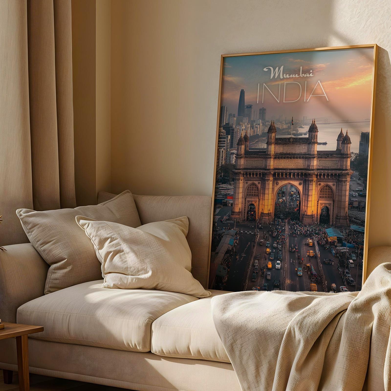 Mumbai Sunset Print: India Gateway Cityscape Wall Art (Digital Download)