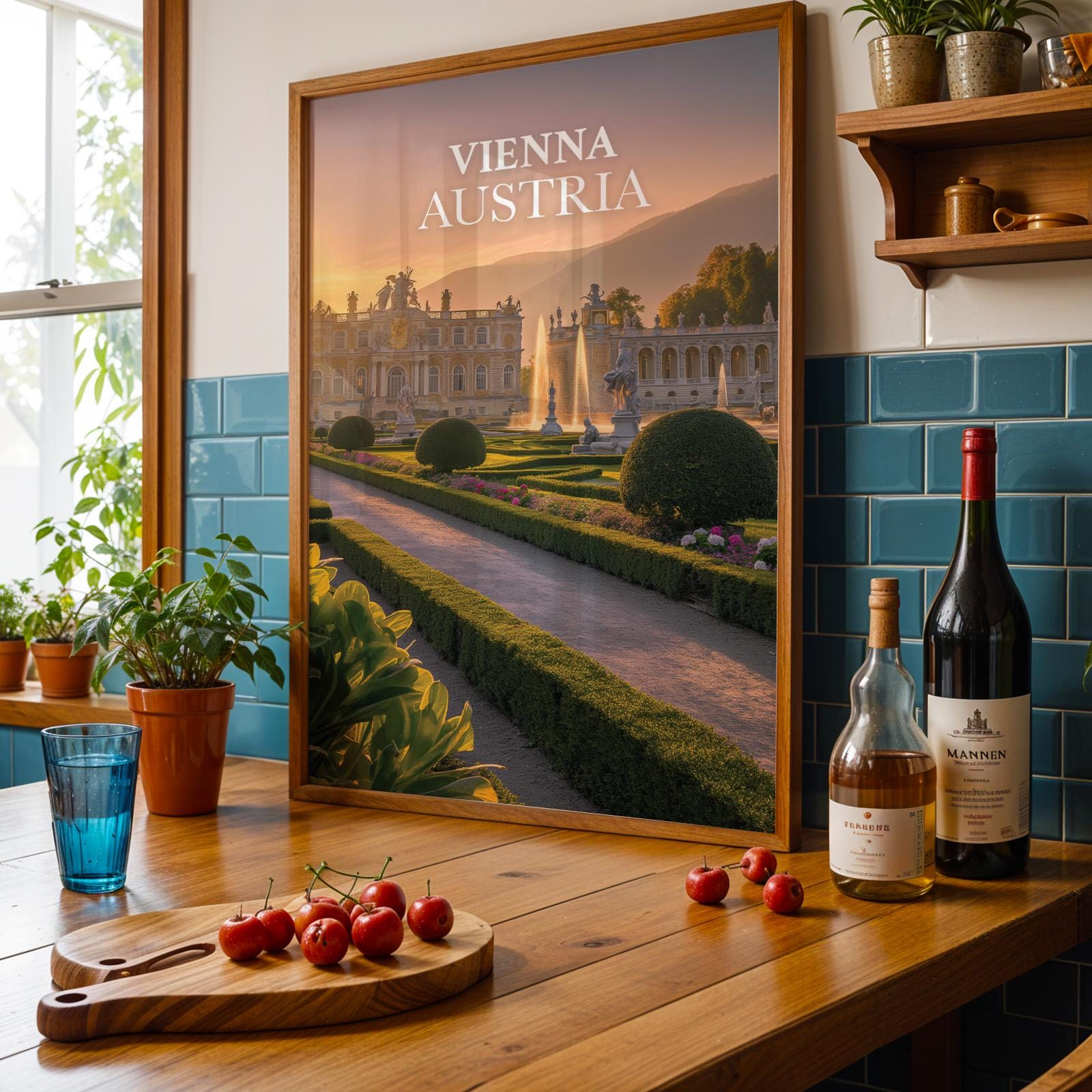 Vienna Palace Garden Print: Austria Cityscape Wall Art (Digital Download)