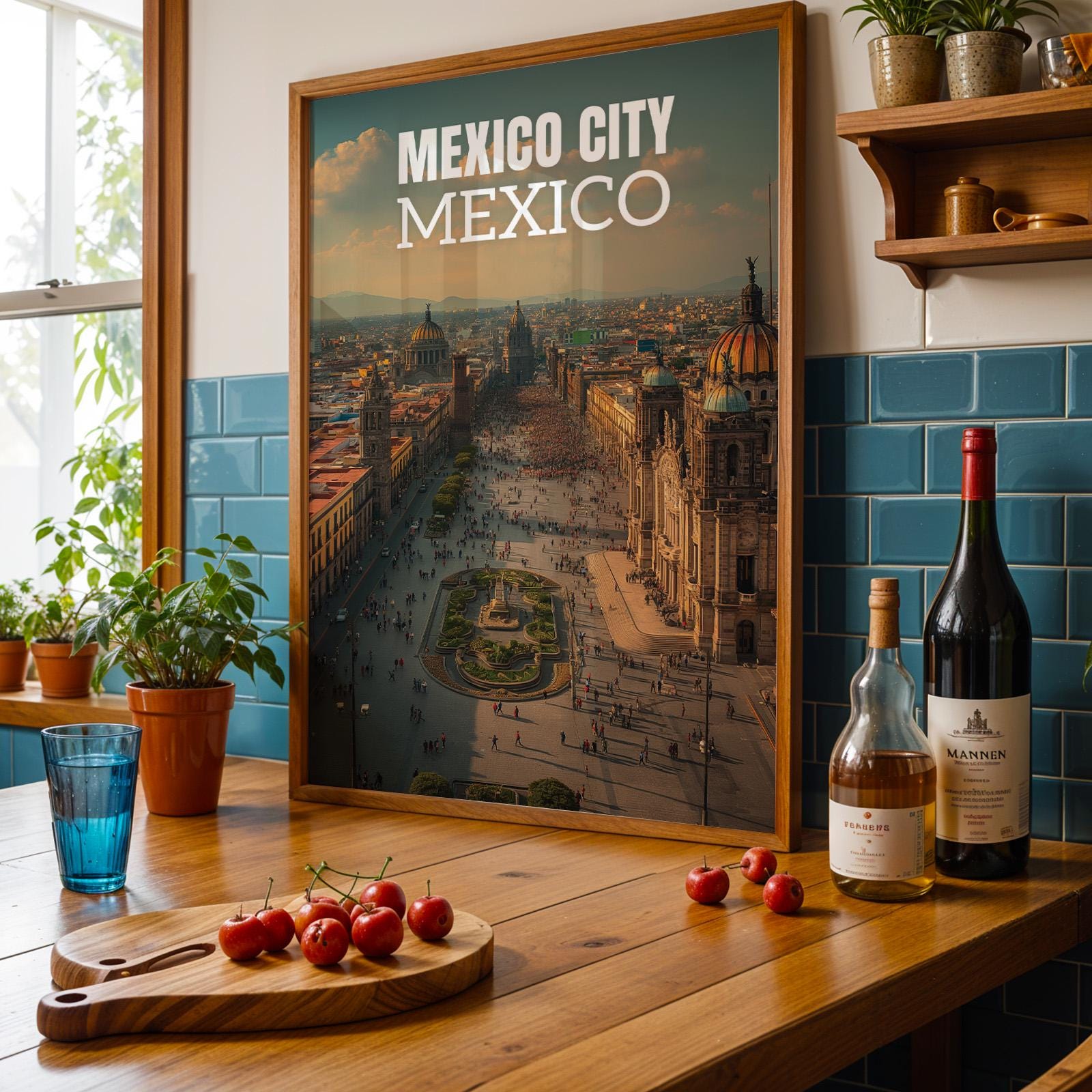 Mexico City Zócalo Palace Print: Vibrant Cityscape Wall Art (Digital Download)