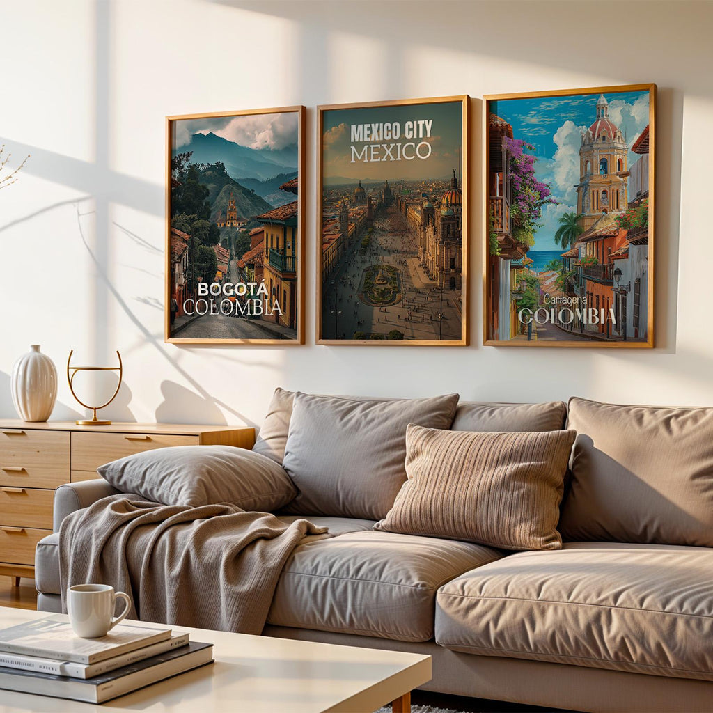 Latin America Cityscape Prints: Custom Gallery Wall Art (Digital Download Bundle)