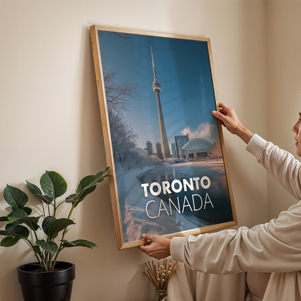 Toronto Cityscape Print: CN Tower, Harbourfront (Digital Download)