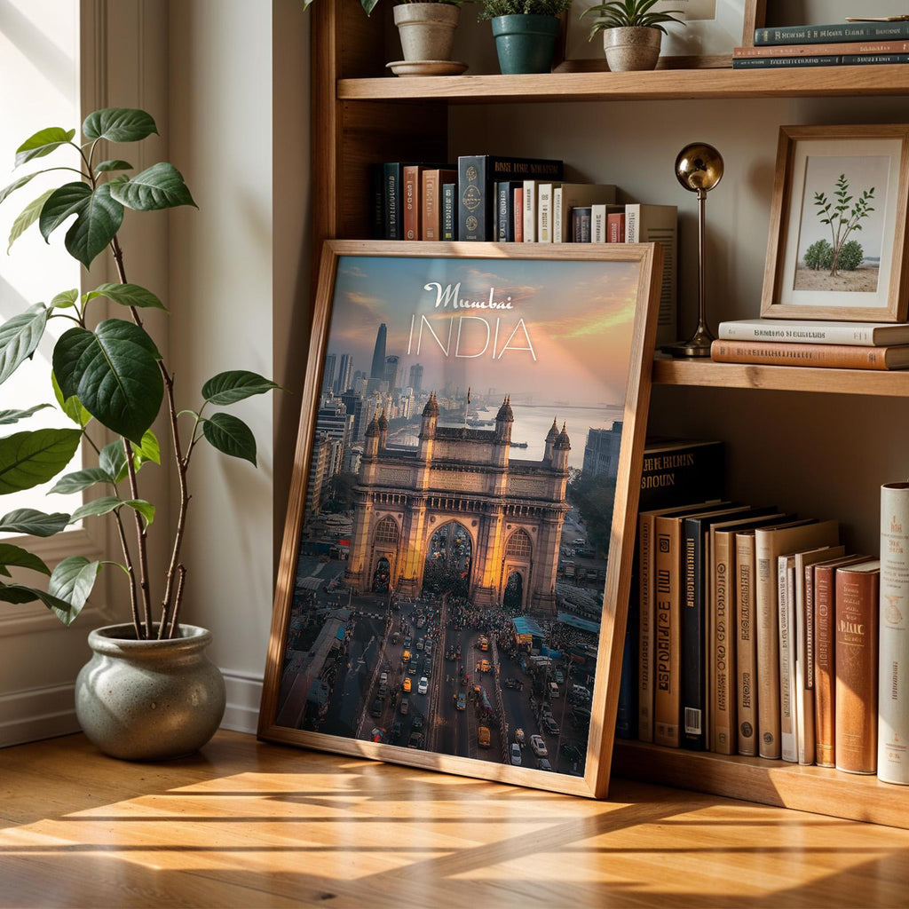 Mumbai Sunset Print: India Gateway Cityscape Wall Art (Digital Download)