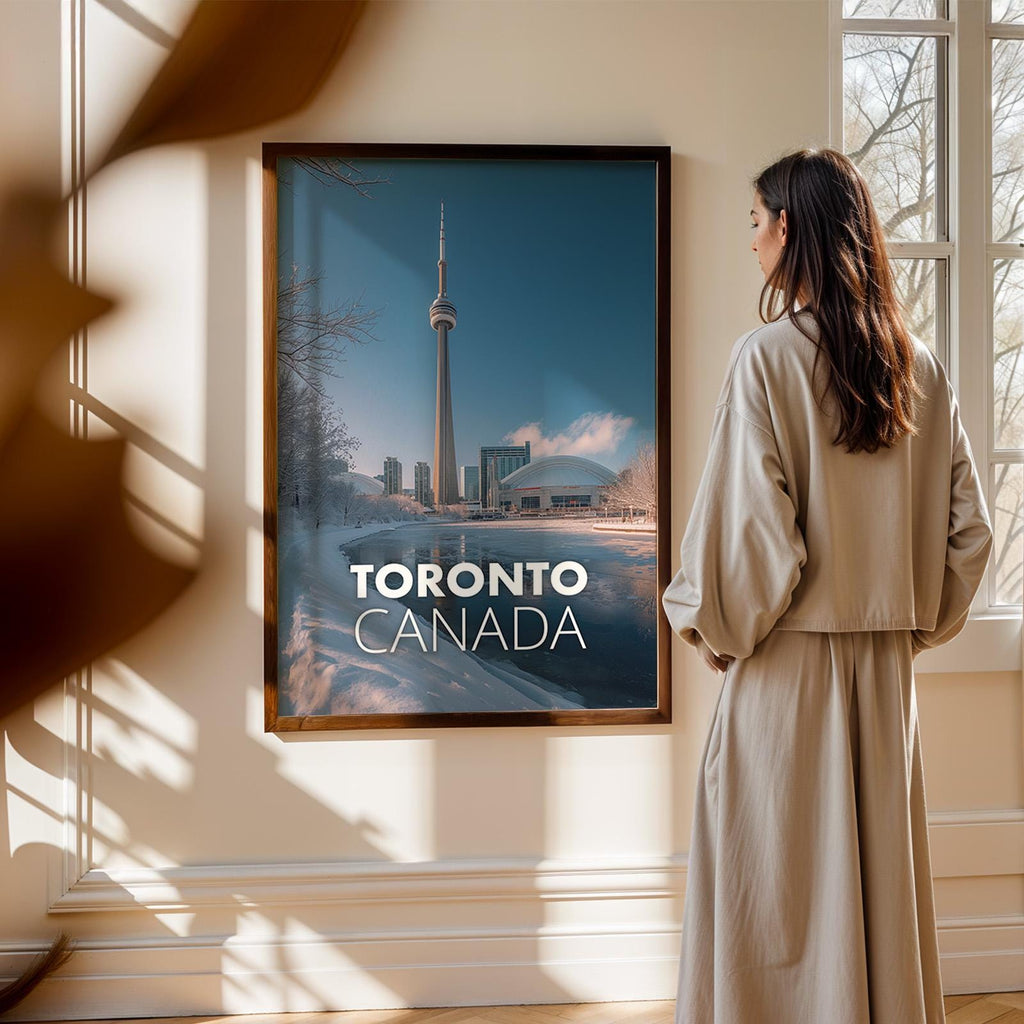 Toronto Cityscape Print: CN Tower, Harbourfront (Digital Download)