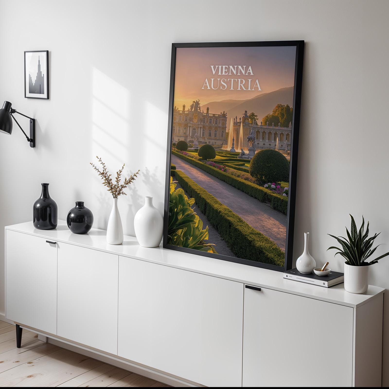 Vienna Palace Garden Print: Austria Cityscape Wall Art (Digital Download)