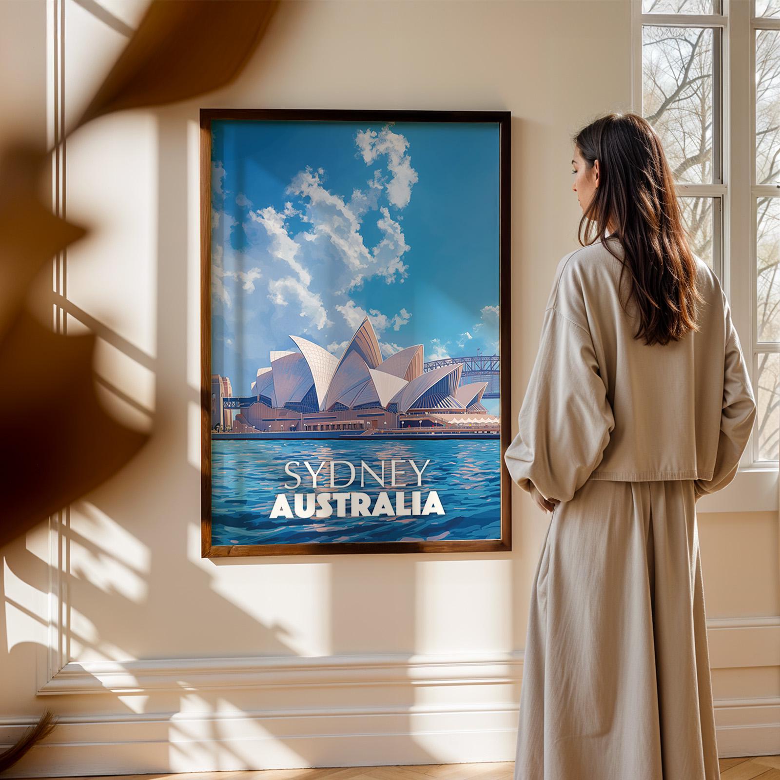 Sydney Opera House Print: Vibrant Australia Harbor Wall Art (Digital Download)