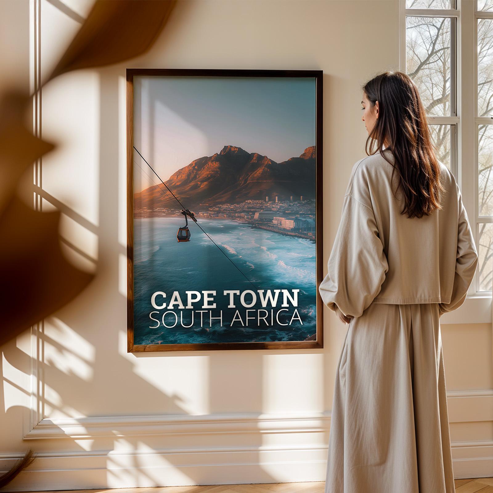 Cape Town Table Mountain Print: South Africa Landscape Art (Digital Download)
