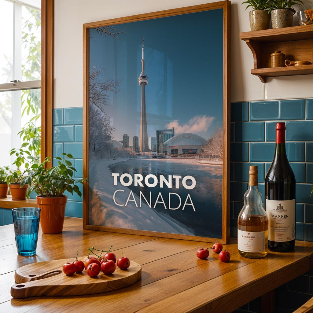 Toronto Cityscape Print: CN Tower, Harbourfront (Digital Download)