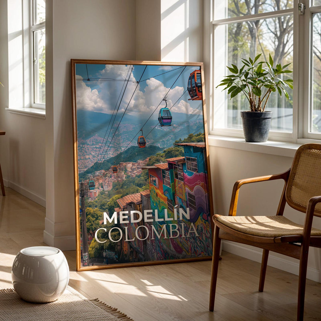 South America Cityscape Art Prints: Rio, Cusco, Medellín (Digital Downloadable Gallery Set)