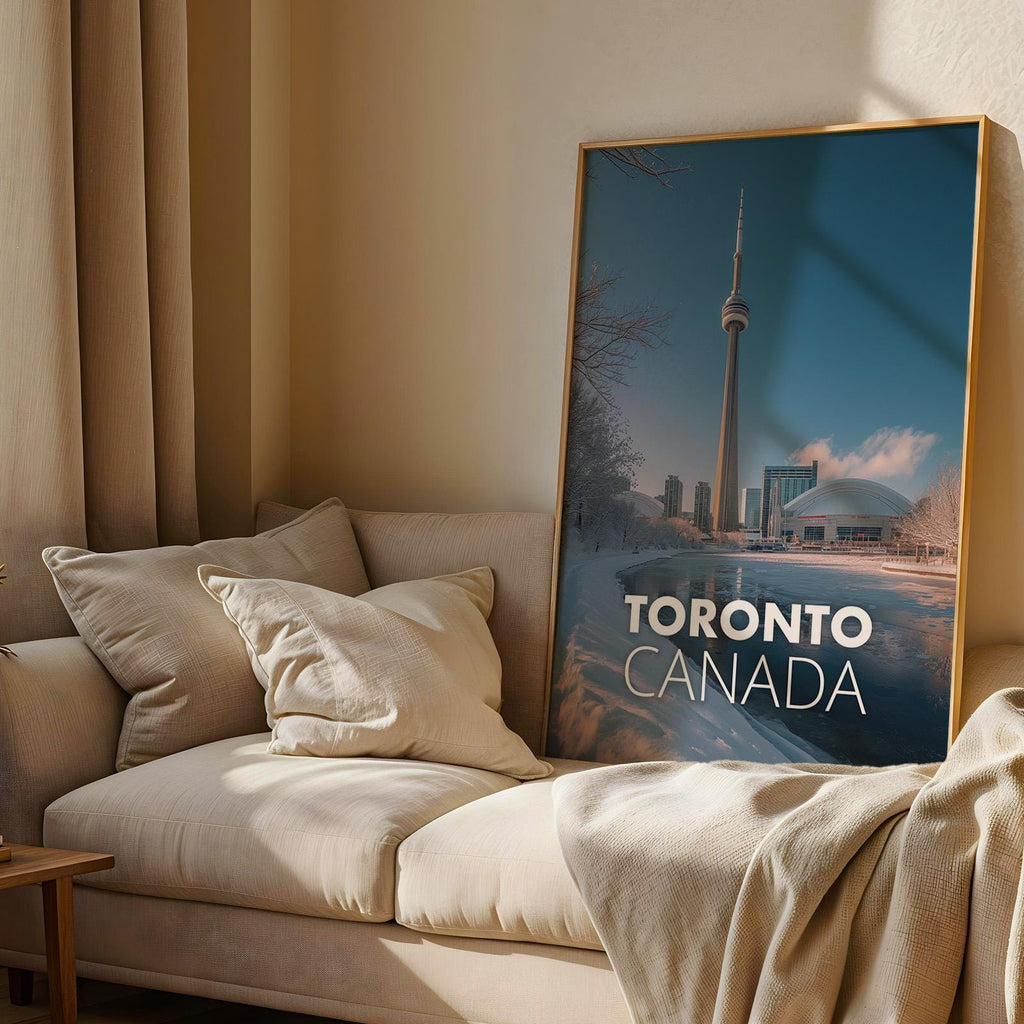 Toronto Cityscape Print: CN Tower, Harbourfront (Digital Download)