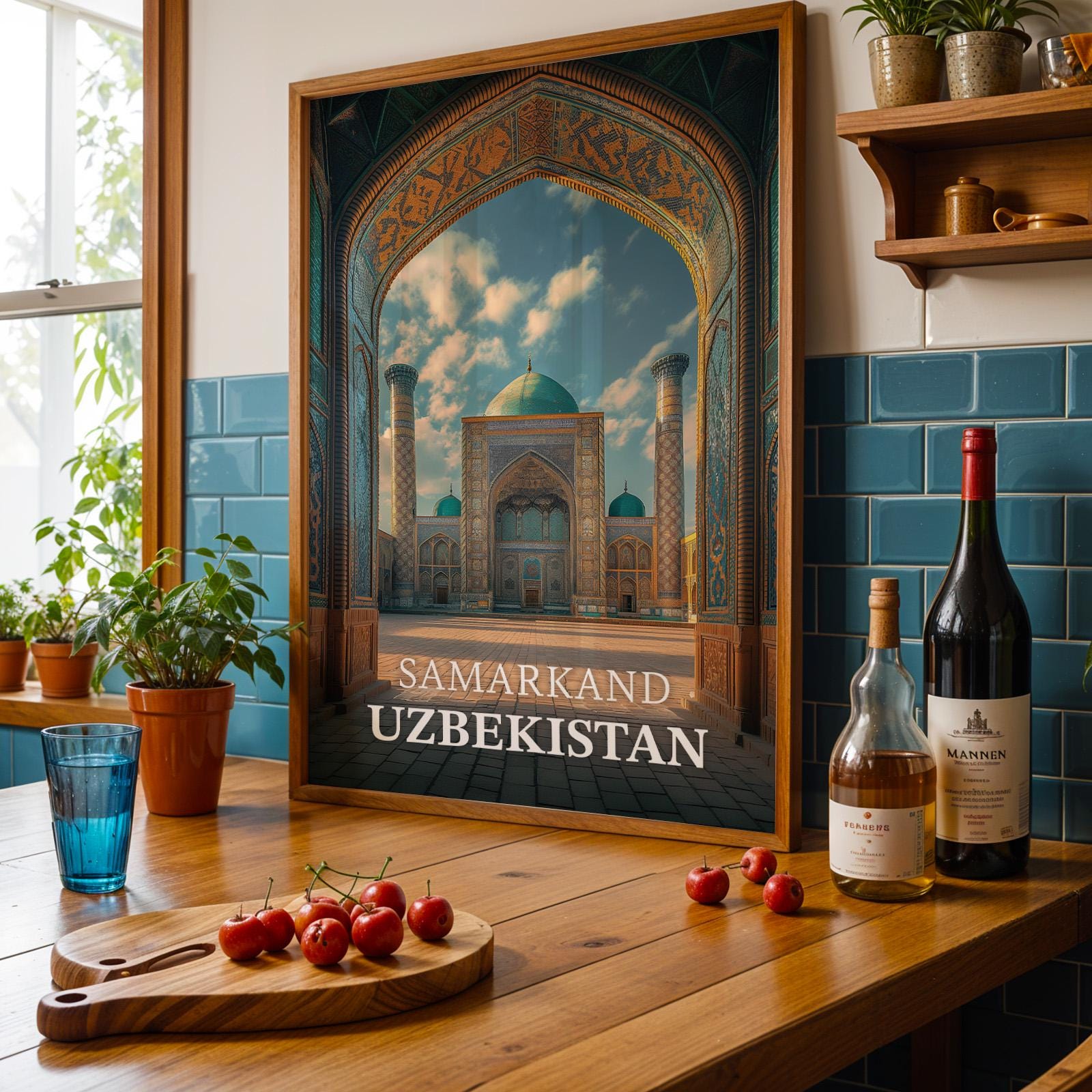 Samarkand Uzbekistan Print: Registan Square Cityscape Wall Art (Digital Download