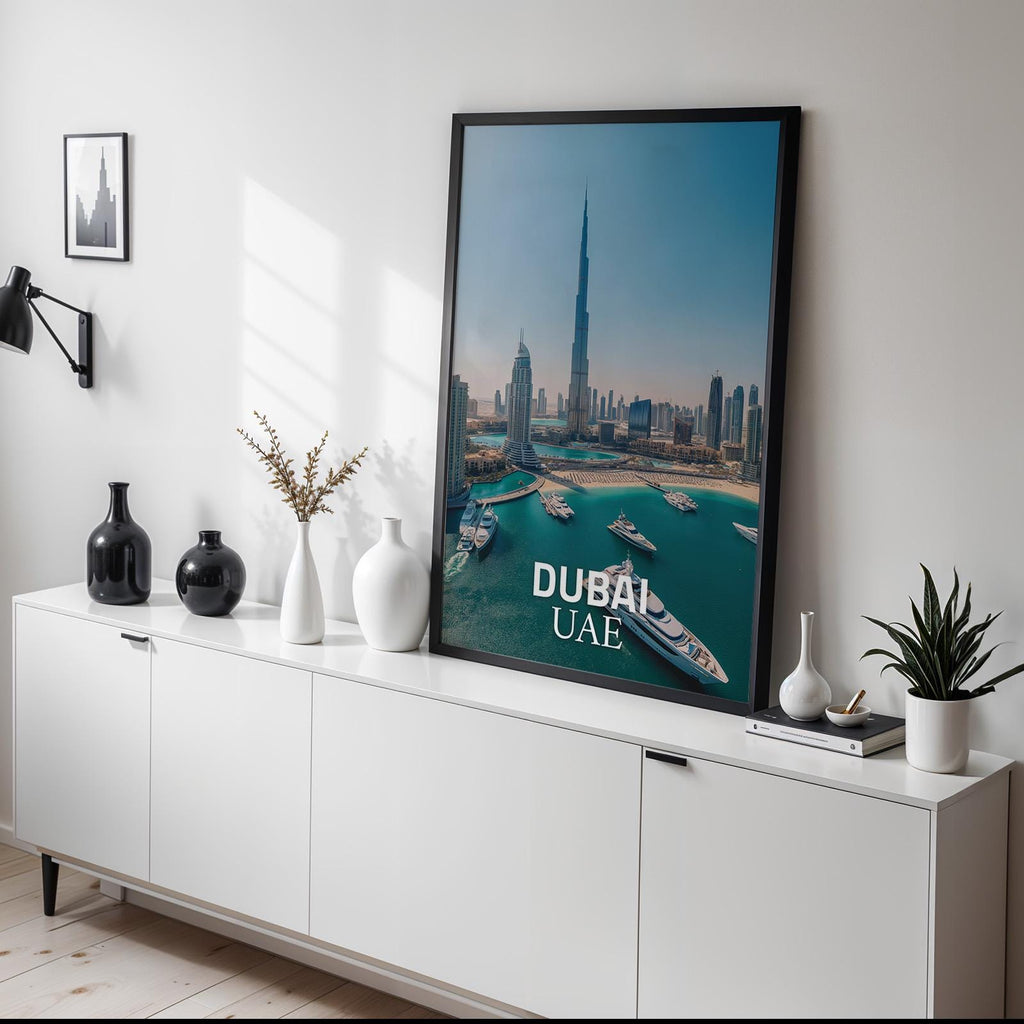 Dubai Burj Khalifa Print: UAE Desert Cityscape Wall Art (Digital Download)