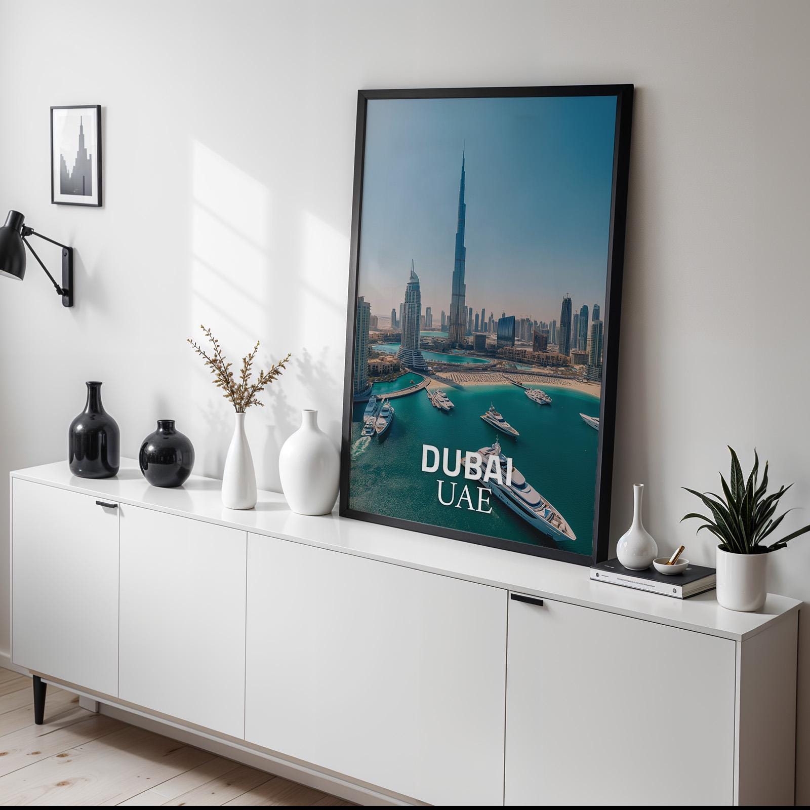 Dubai Burj Khalifa Print: UAE Desert Cityscape Wall Art (Digital Download)