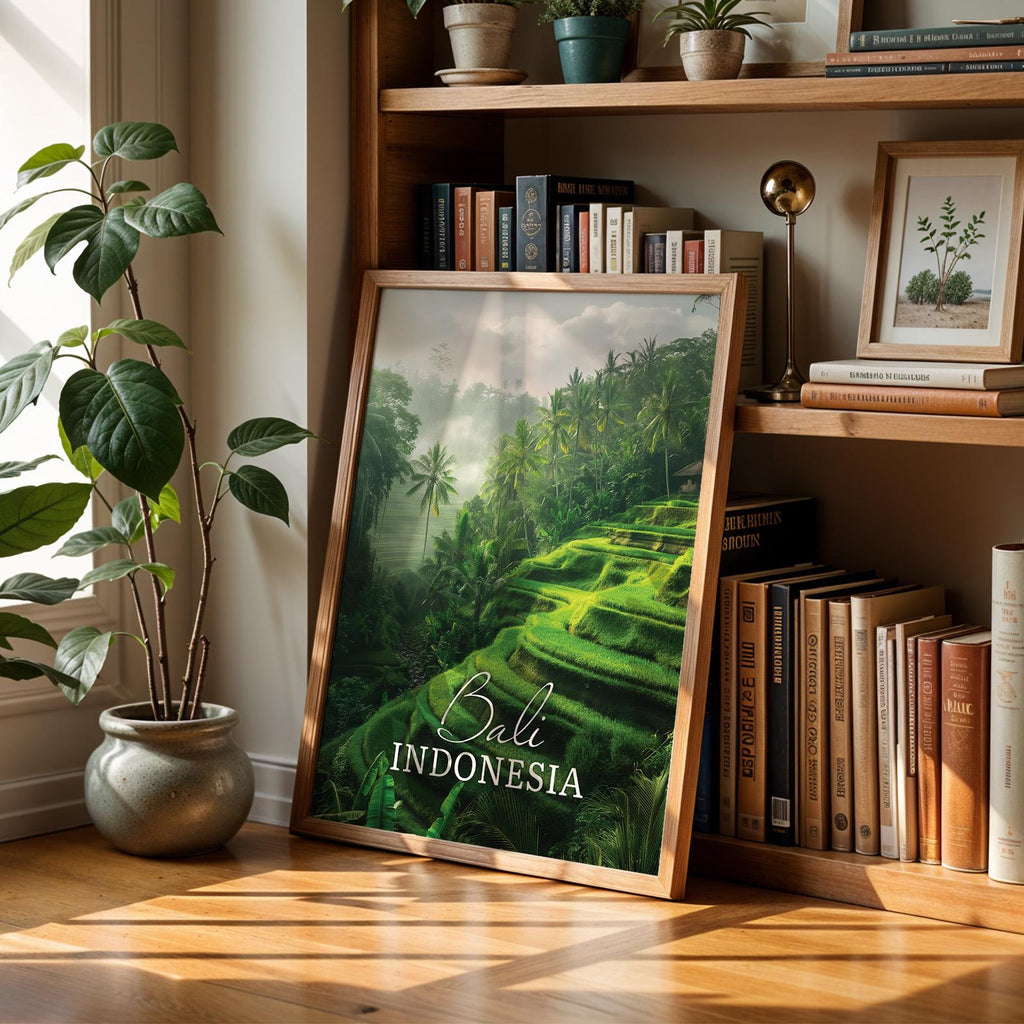 Bali Rice Terraces Print: Ubud Landscape Wall Art (Digital Download)