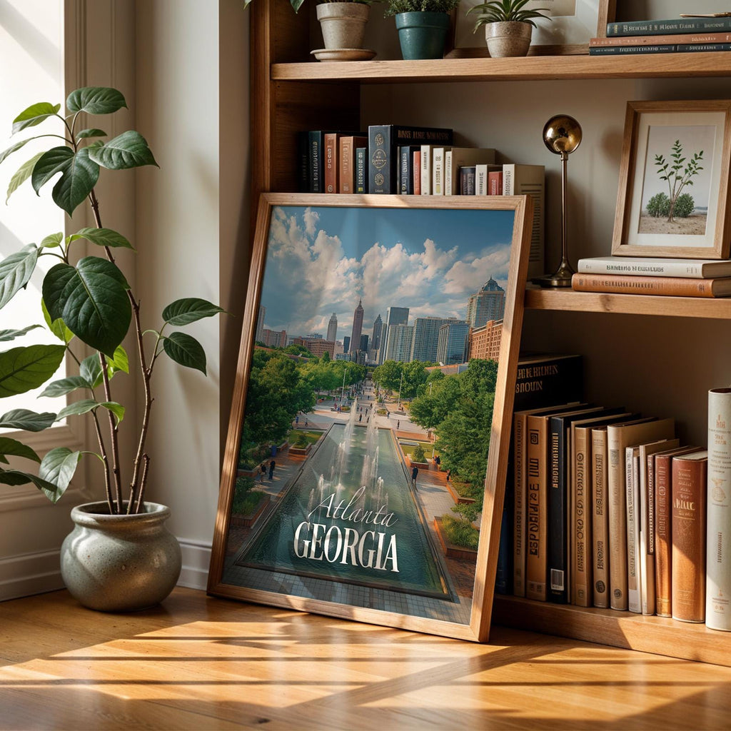 Atlanta Centennial Park Print: Georgia Cityscape Wall Art (Digital Download