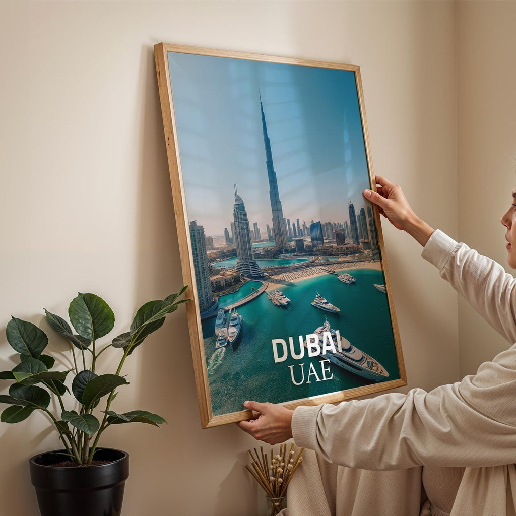 Dubai Burj Khalifa Print: UAE Desert Cityscape Wall Art (Digital Download)