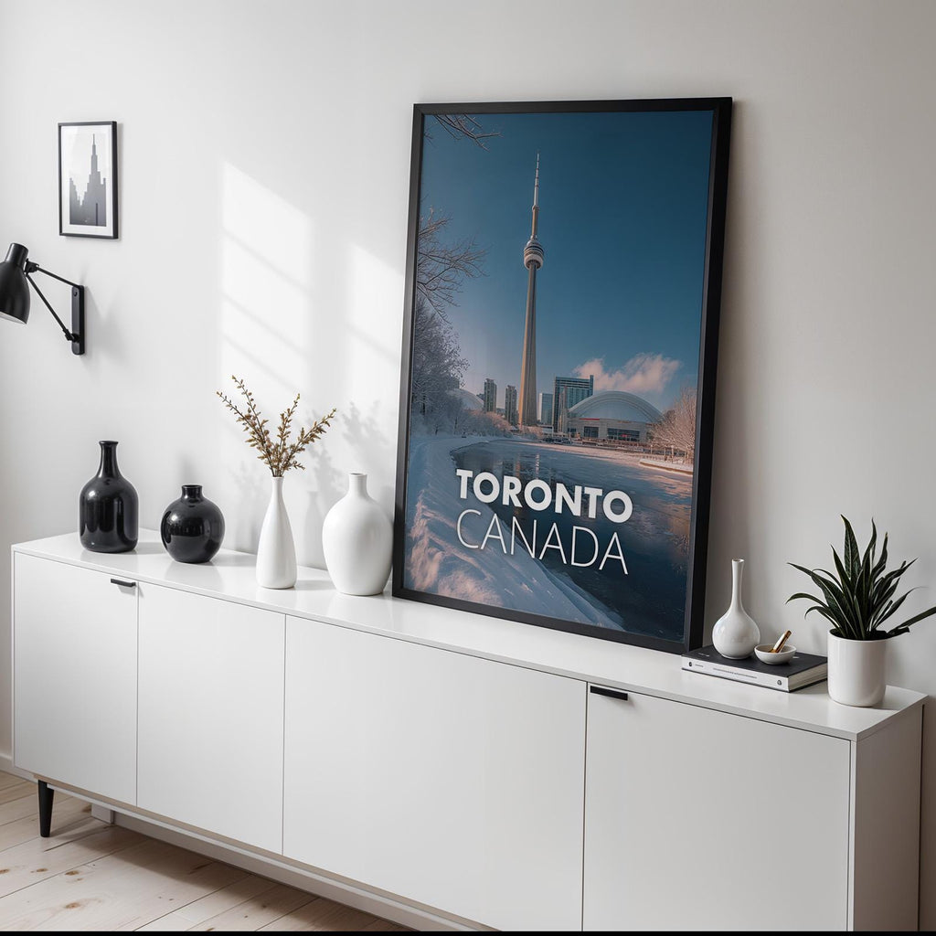 Toronto Cityscape Print: CN Tower, Harbourfront (Digital Download)