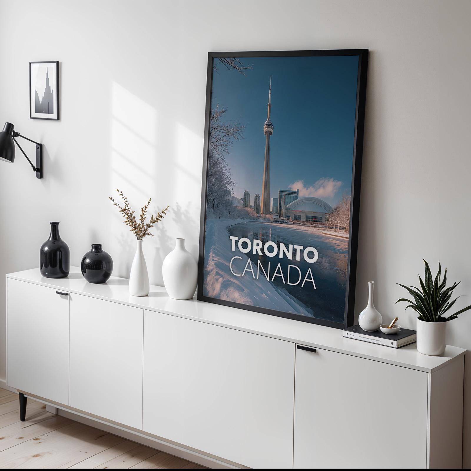 Toronto Cityscape Print: CN Tower, Harbourfront (Digital Download)