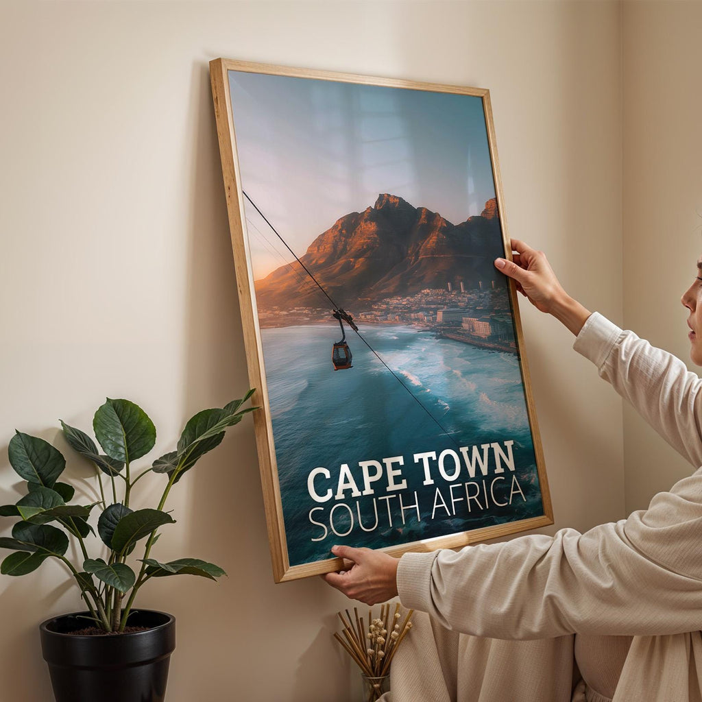 Cape Town Table Mountain Print: South Africa Landscape Art (Digital Download)
